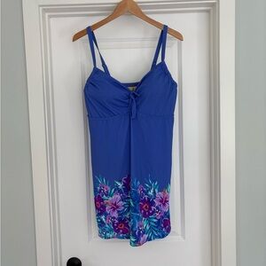 NWOT Swimsuits for all Floral Swim Dress Size 18